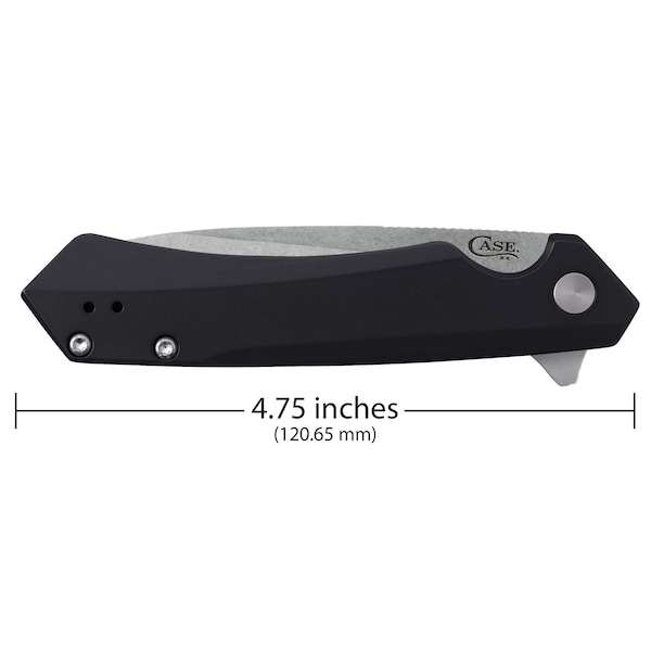 Knife, Case Black Anodized Aluminum Kinzua With Spear S35VN Blade